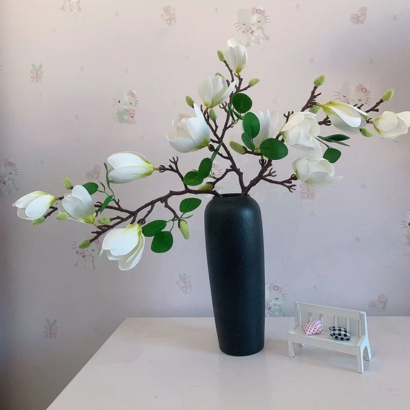Silk Magnolia Artificial Flower Bouquet – Wedding & Home Decor Artificial Flower Bouquet Babs