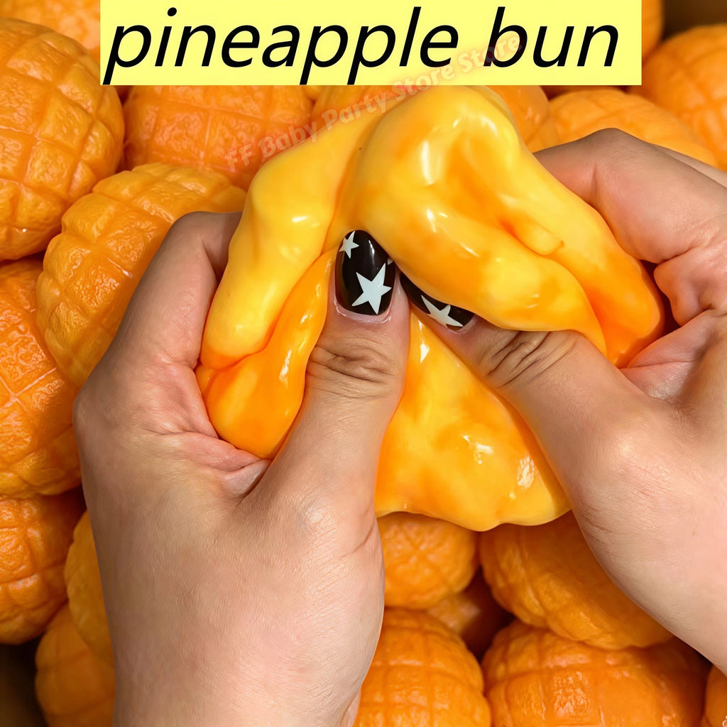 Pineapple Bun Squishy Squeeze Ball ASMR Sensory Fidget Toy Squishy Fidget Toy Babs