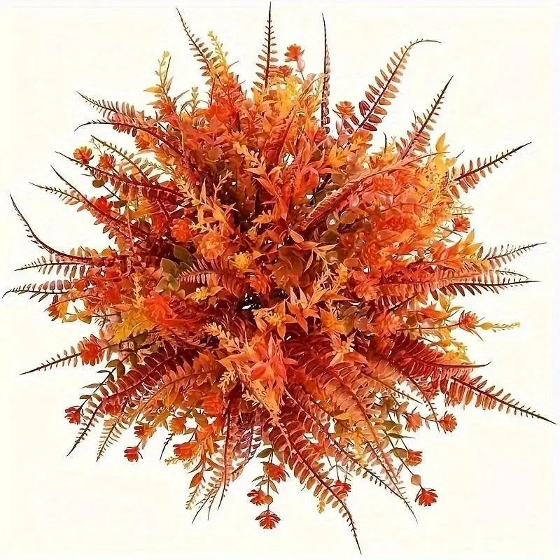 9pcs UV Resistant Artificial Fall Bouquets – Outdoor Garden Decor Artificial Floral Decor Babs