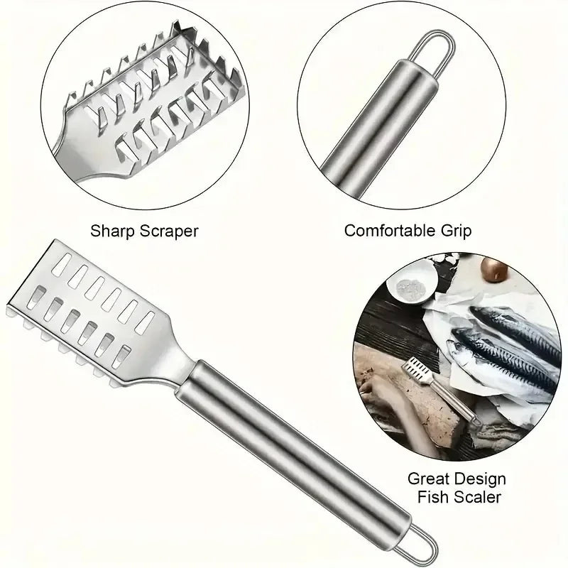 Multi-Purpose Kitchen Scraper – Fish, Ginger & Veggie Tool Kitchen Scraper Babs