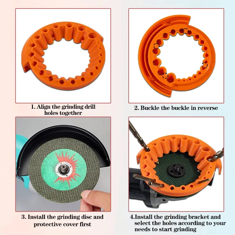 Drill Bit Sharpener for Angle Grinder – 2–13mm, 20 Holes Drill Bit Sharpener Babs