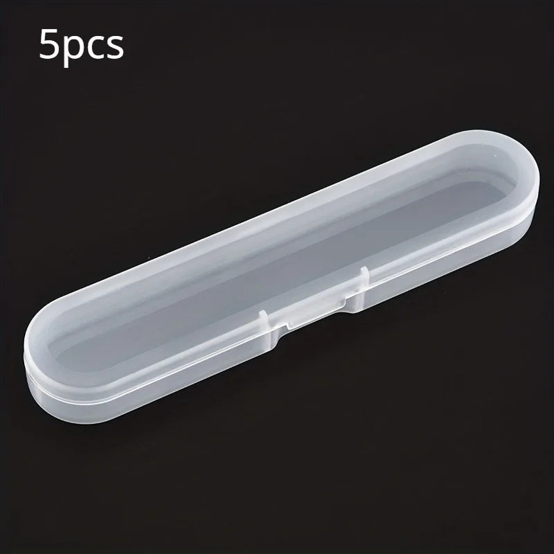Slim Plastic Storage Box for Brushes, Pens & Tweezers Slim Storage Box Babs 5pcs