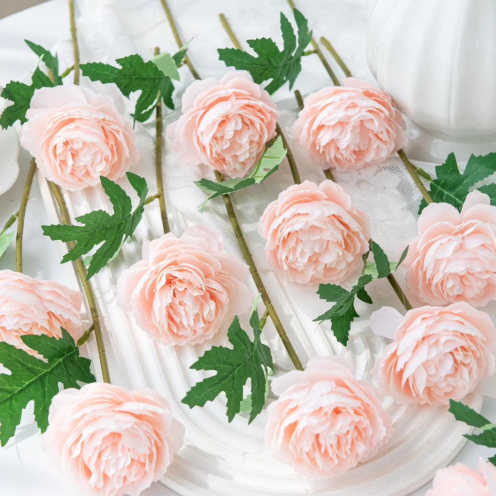 Silk Peony Artificial Flowers – Wedding & Home Décor 10/20 pcs Artificial Silk Flowers Babs