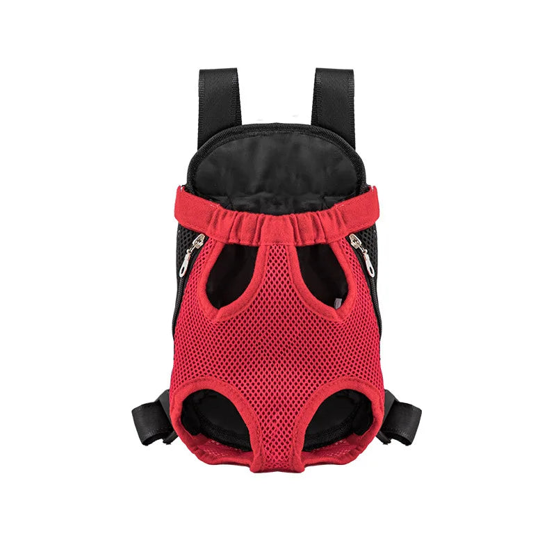 Breathable Mesh Pet Carrier Backpack for Small Dogs & Cats Pet Carrier Backpack Babs Red S
