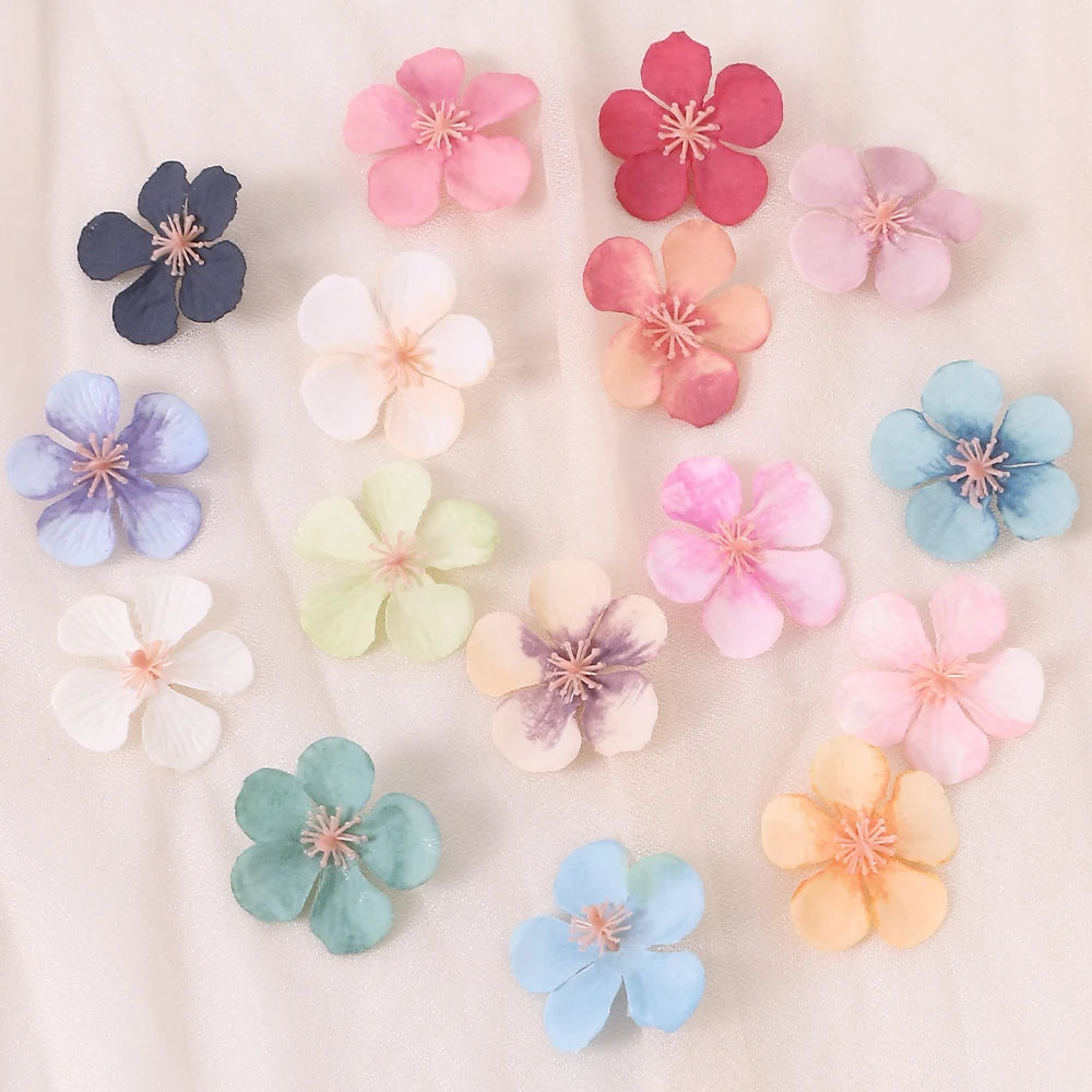30/50Pcs Silk Daisy Artificial Flower Heads 4cm – DIY Décor Artificial Flower Heads Babs