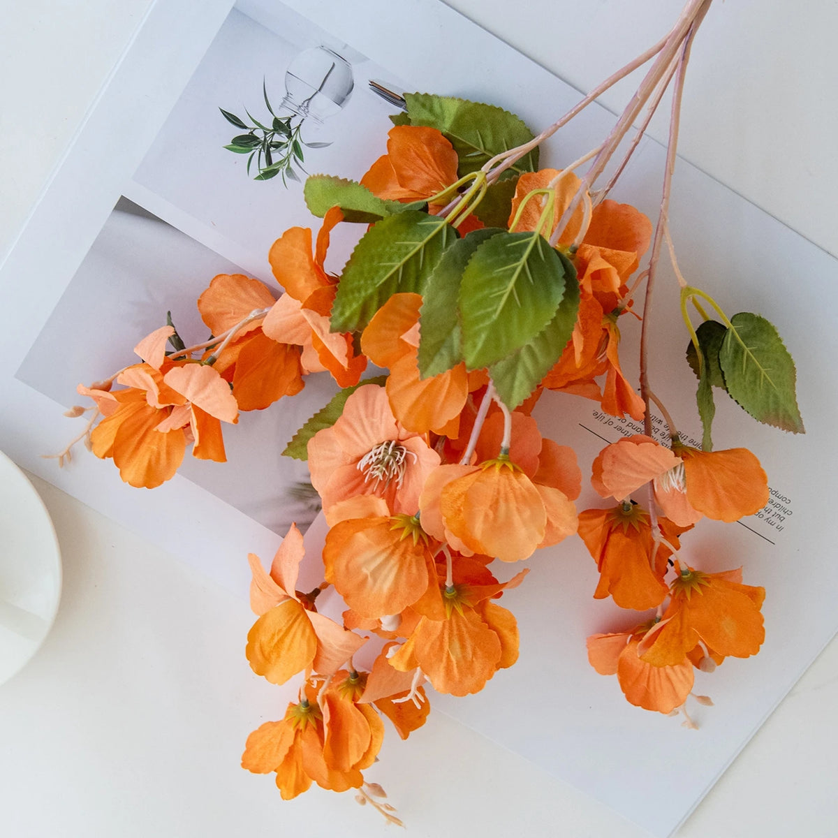 Artificial Silk Magnolia Bouquet – Wedding & Home Décor Artificial Flower Bouquet Babs
