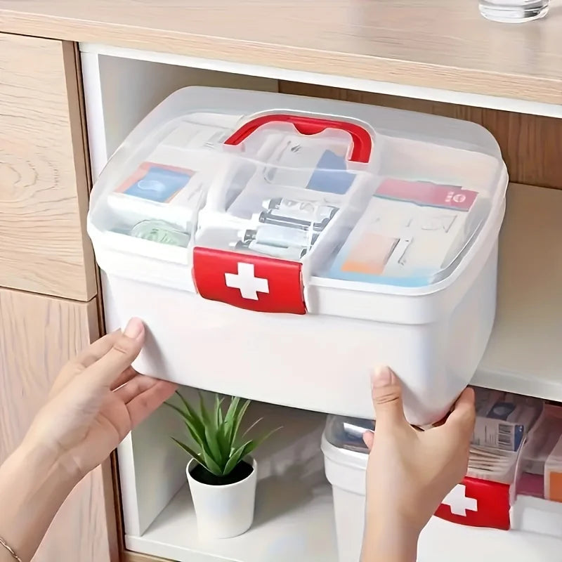 Portable Medicine Organizer Cabinet & First Aid Kit with Handle Medicine Cabinet Organizer Babs
