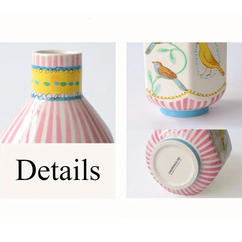 Modern Ceramic Vase – Luxury White Flower Vase for Home Décor Decorative Ceramic Vase Babs