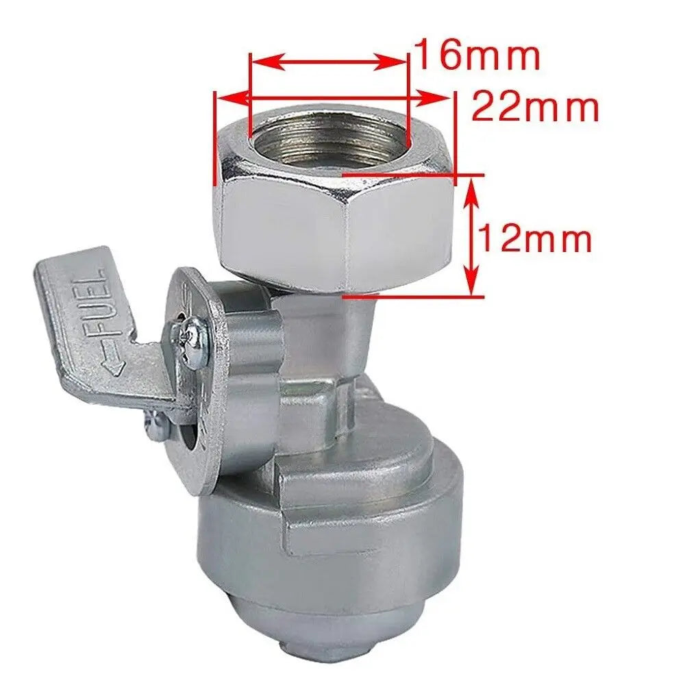 Generator Petcock Fuel Shut-Off Valve | 5.5–16HP, 163–211CC Generator Fuel Valve Babs