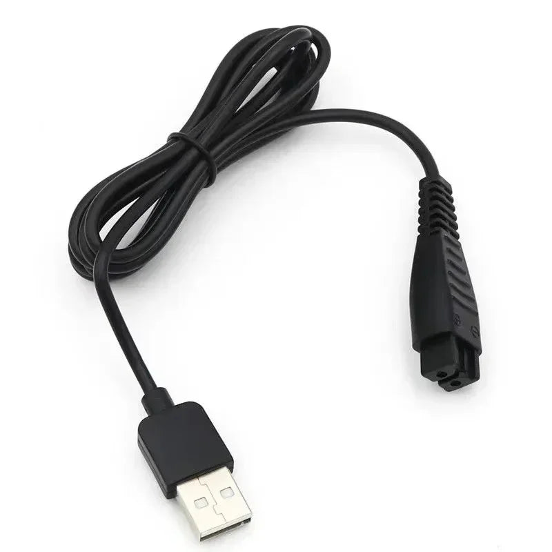 USB Charging Cable for 4.8V Razors – RE7, ES-LF, ES-LV Series Razor Charging Cable Babs BLACK