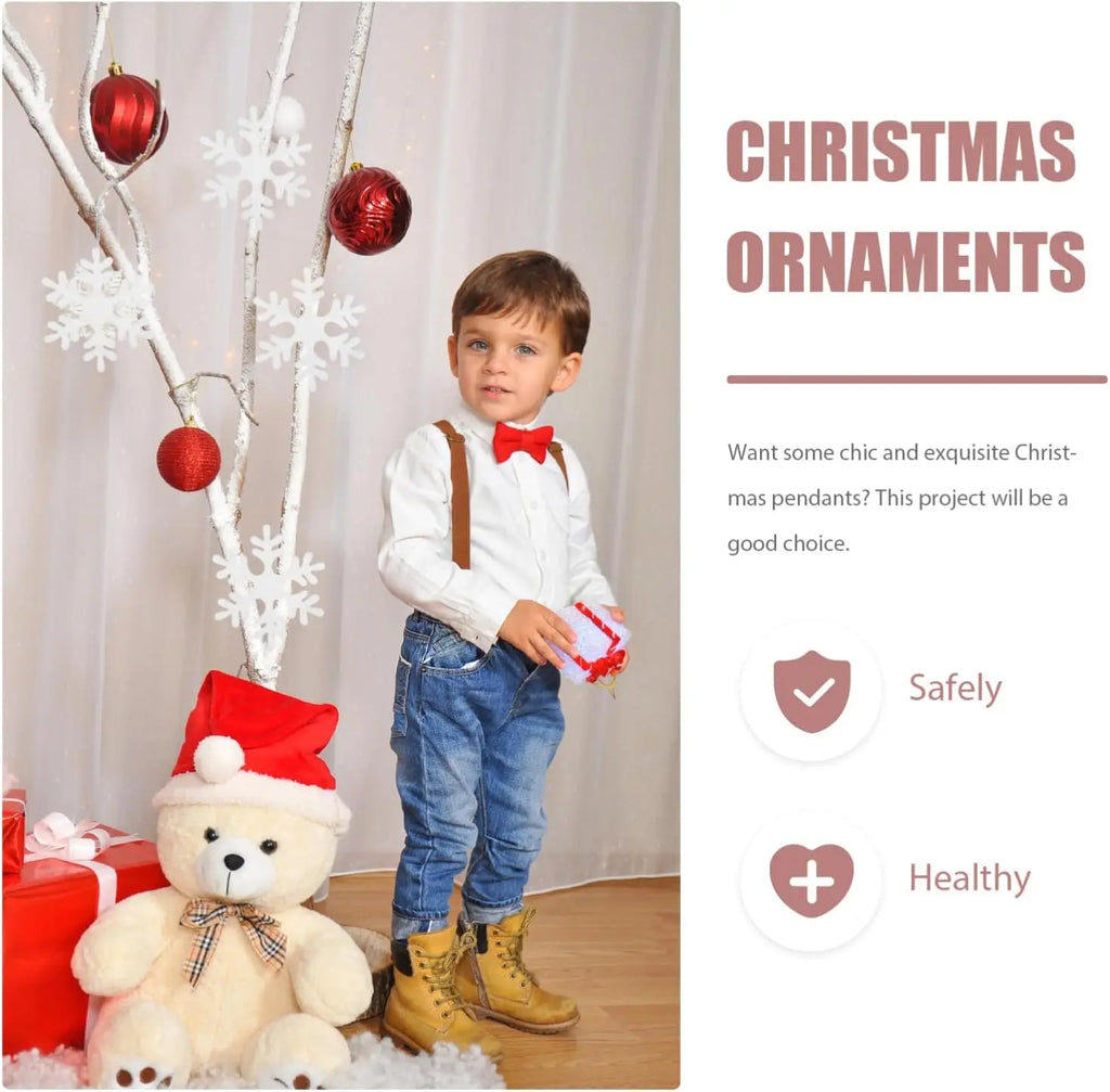 Foam Snowflake Hanging Ornaments – 6 Pcs Christmas Decor Christmas Ornaments Babs