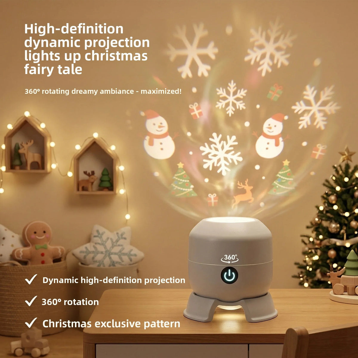 360° Rotating Starry Sky Projector Night Light | HD Scenes Projector Night Light Babs