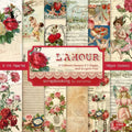 24-Sheet 6x6 Cardstock Paper Pad for Scrapbooking & Crafts Cardstock Paper Pad Babs 1set