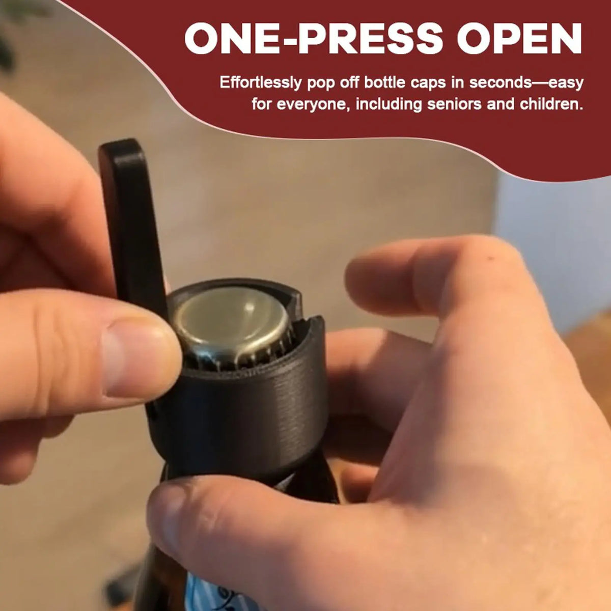 Multifunctional Lever Beer Bottle Opener – Matte Black Bottle Opener Babs
