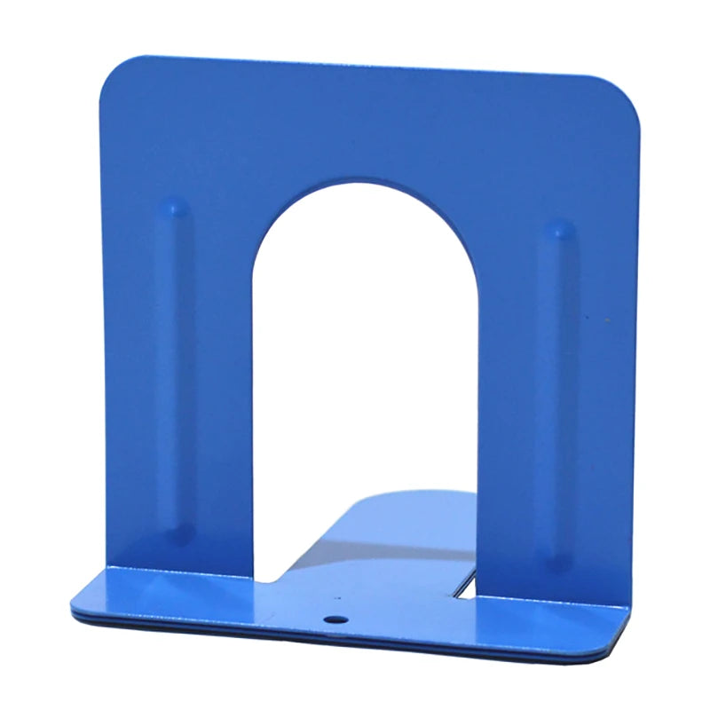 2-Pack Heavy Duty Metal Bookends – Book & Magazine Holder Metal Bookends Babs Blue