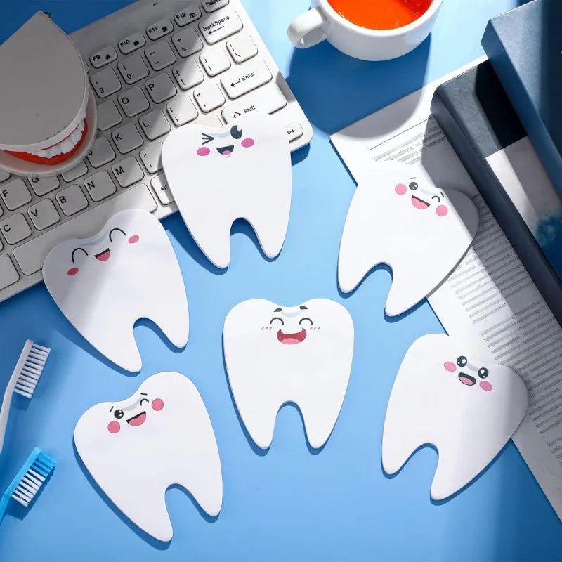 Dental Tooth Sticky Notes Funny Gift Set – 4 or 12 Pcs Novelty Sticky Notes Babs
