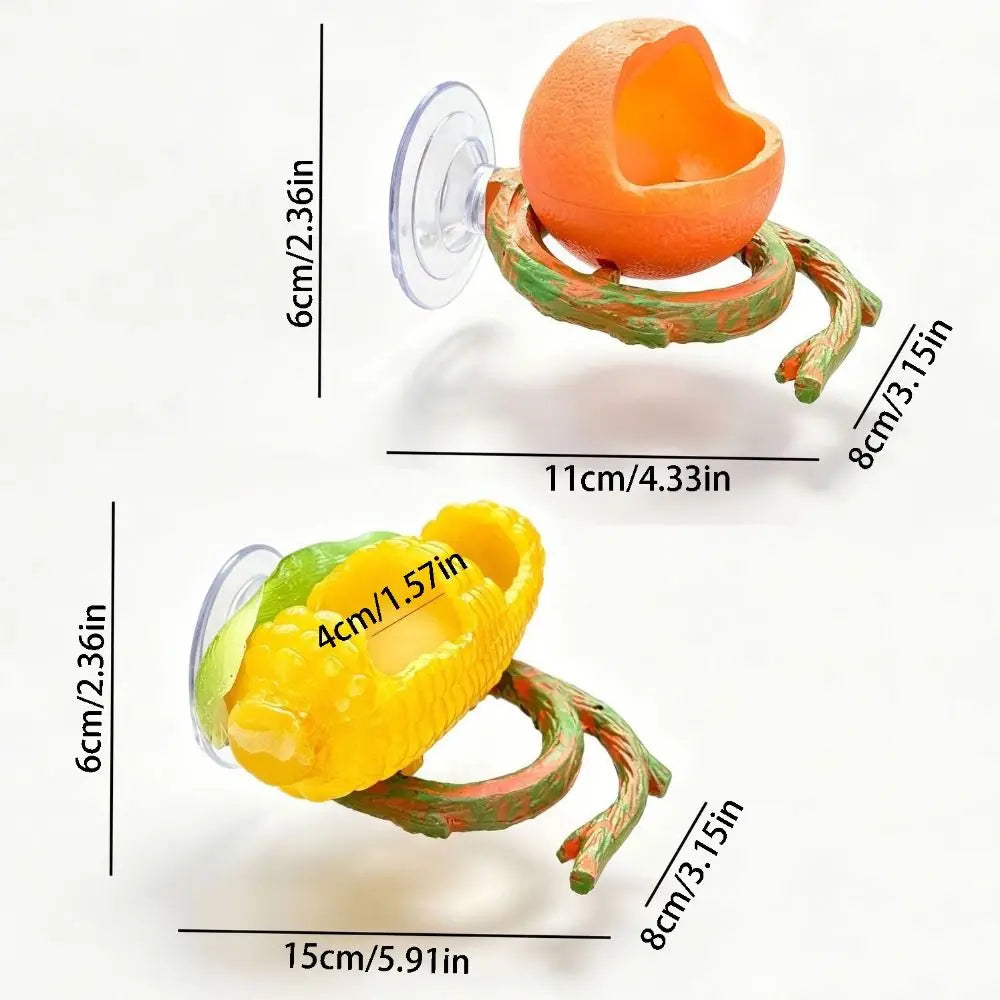 Resin Lizard Feeder Bowl with Suction Cup | Reptile Dish Reptile Feeding Bowl Babs