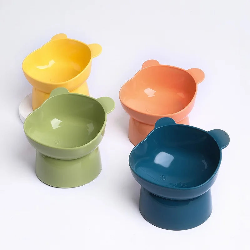 Elevated Tilted Cat Bowl – Nonslip, No Spill Raised Feeder Elevated Cat Bowl Babs