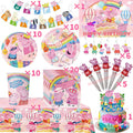 Peppa Pig Birthday Party Decoration Set – Balloons, Plates & More Kids Party Decoration Set Babs 65pcs others