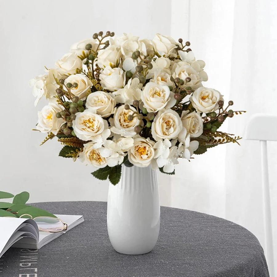 Silk Artificial Rose Bouquet for Wedding, Home & Party Decor Artificial Flower Bouquet Babs