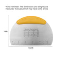 Stainless Steel Bread Knife & Cake Scraper with Measurement Scale Baking Scraper Spatula Babs Yellow 1PC