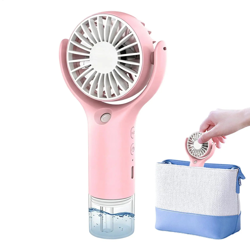Portable Mini Handheld Mist Fan – USB Rechargeable Water Spray Handheld Mist Fan Babs