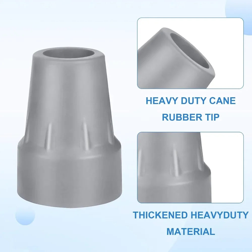 Rubber Cane Tips Anti-Slip Caps for Walking Sticks & Crutches Cane Tip Caps Babs