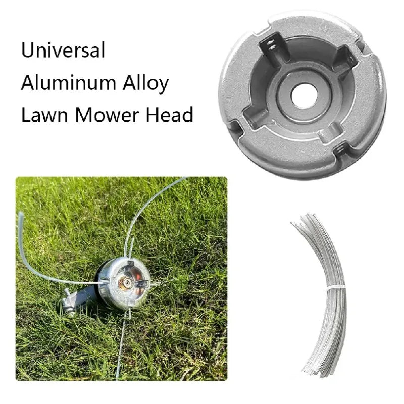 Universal Aluminum Weed Trimmer Head – Nylon & Steel Line Trimmer Head Replacement Babs