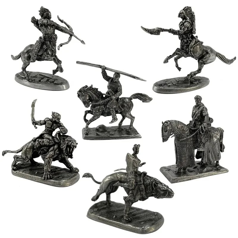 Metal Copper Medieval Knight Centaur Figurine Desktop Ornament Decorative Figurine Babs