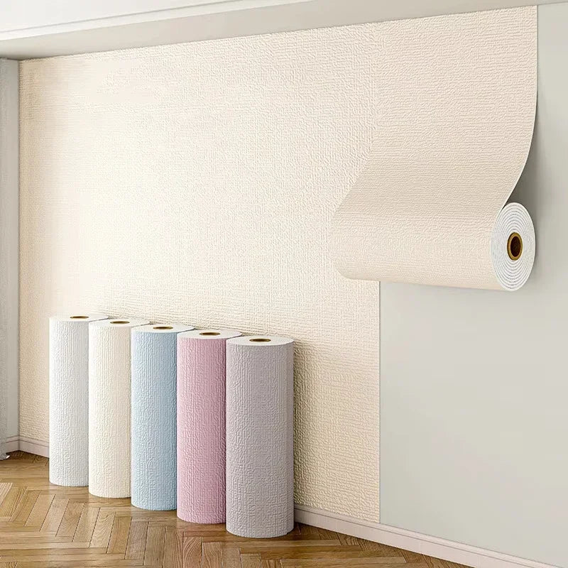 3D Foam Wall Stickers Self-Adhesive PVC Wallpaper 16 Colors Foam Wall Stickers Babs