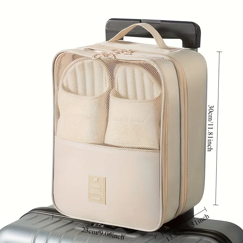 Travel Shoe Bags – Holds 3 Pairs | Carry-On Luggage Organizer Travel Shoe Bags Babs