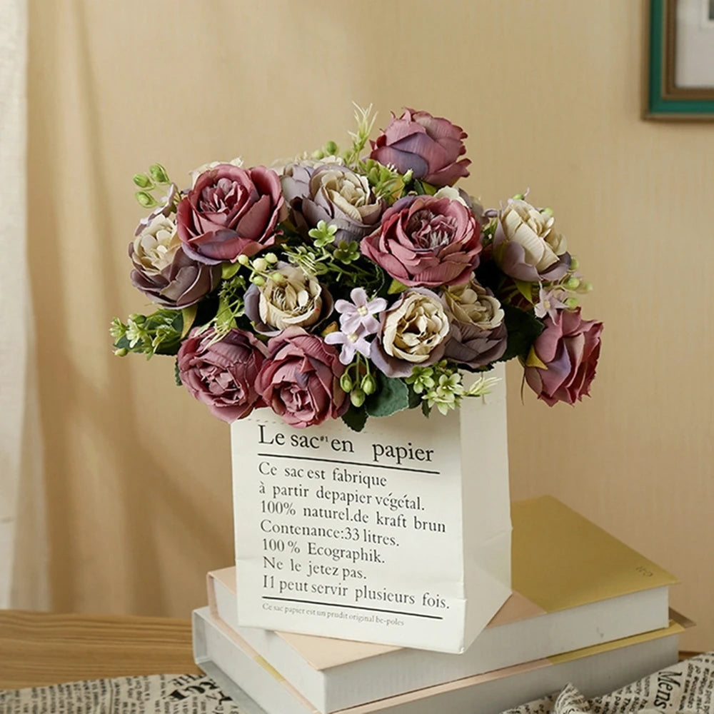 Silk Peony Bouquet – Artificial Flowers for Home & Events Artificial Flower Bouquet Babs