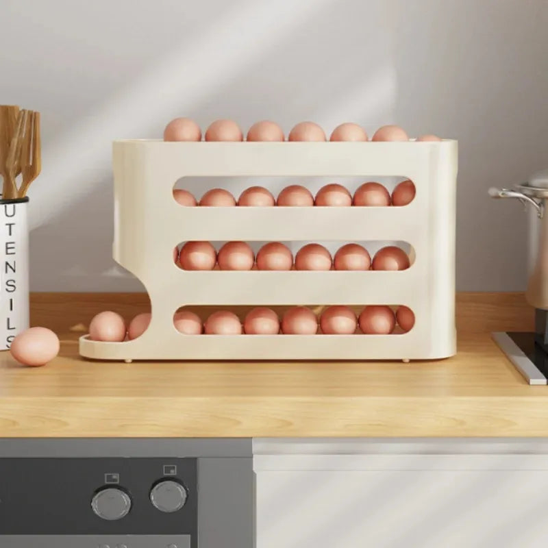 Refrigerator Egg Storage Box – Stackable Kitchen Organizer Egg Storage Organizer Babs