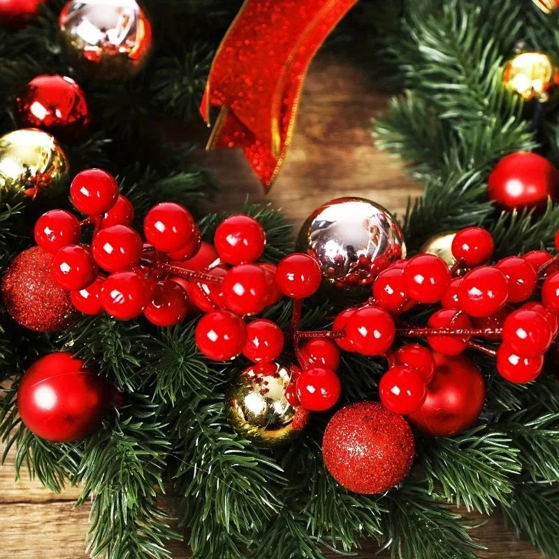 10Pcs Artificial Red Berry Holly Pine Branches – Christmas Decor Christmas Branch Decor Babs