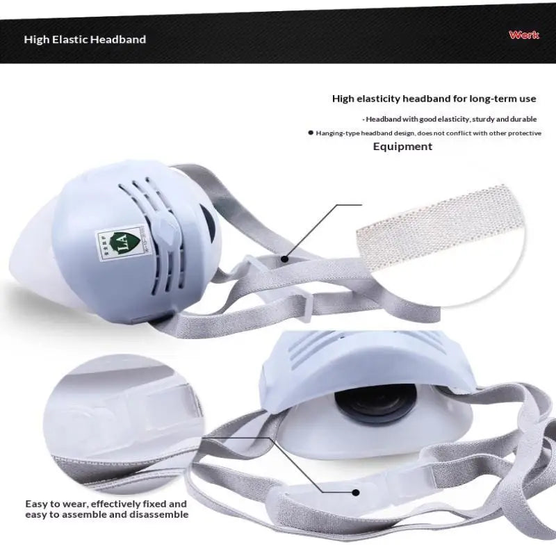 Industrial Dust Respirator Mask – Replaceable Non-Woven PPE Industrial Dust Mask Babs