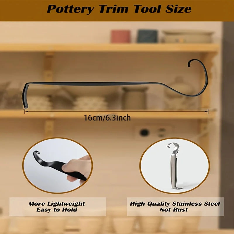 Dual-Ended Pottery Trimming & Clay Sculpting Tool Pottery Trimming Tool Babs