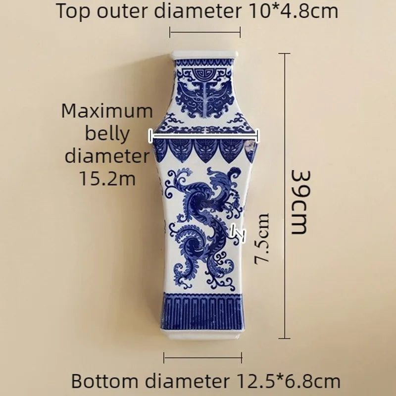 Modern Ceramic Wall Vase – Elegant Porcelain Home Décor Ceramic Wall Vase Babs Style C