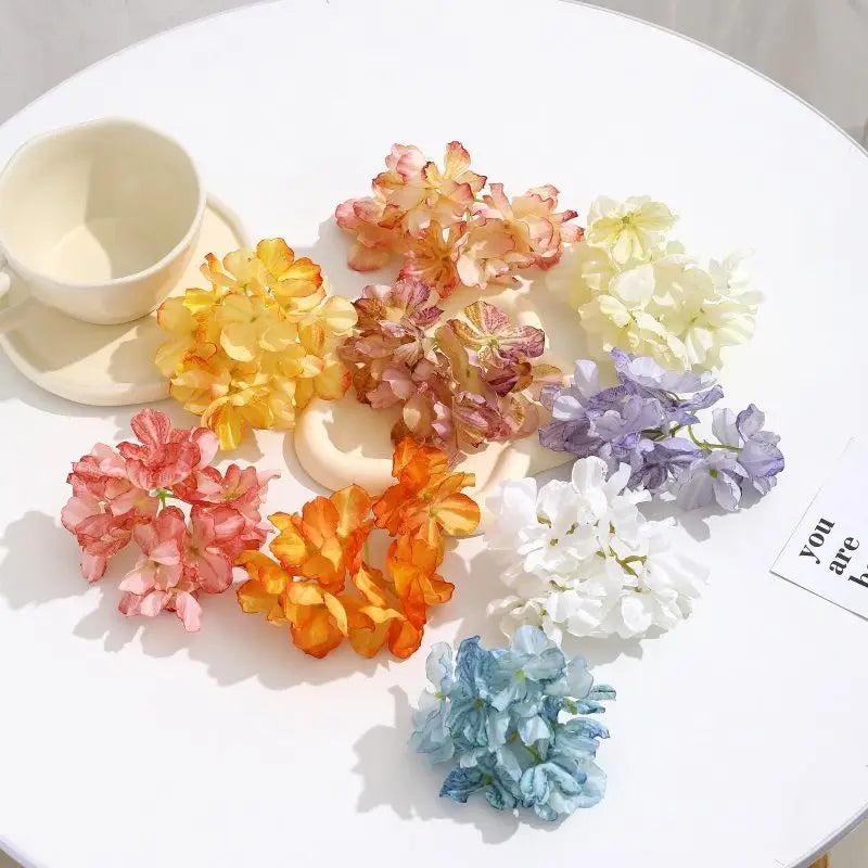Silk Hydrangea Artificial Flowers for Wedding & Home Decor Artificial Silk Flowers Babs