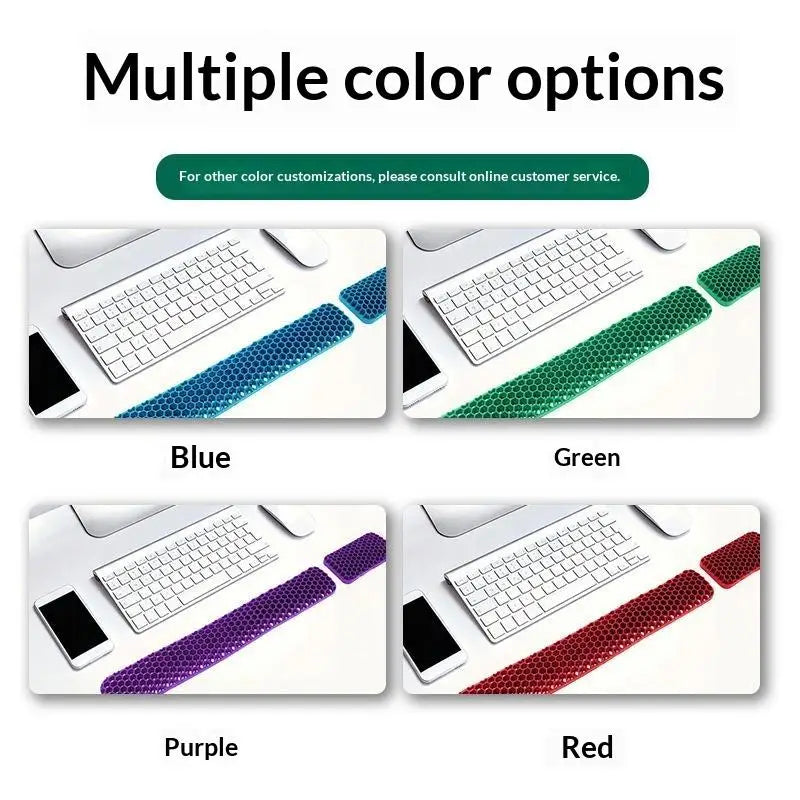 Honeycomb Ergonomic Wrist Rest Set – Keyboard & Mouse Pad Ergonomic Wrist Rest Babs
