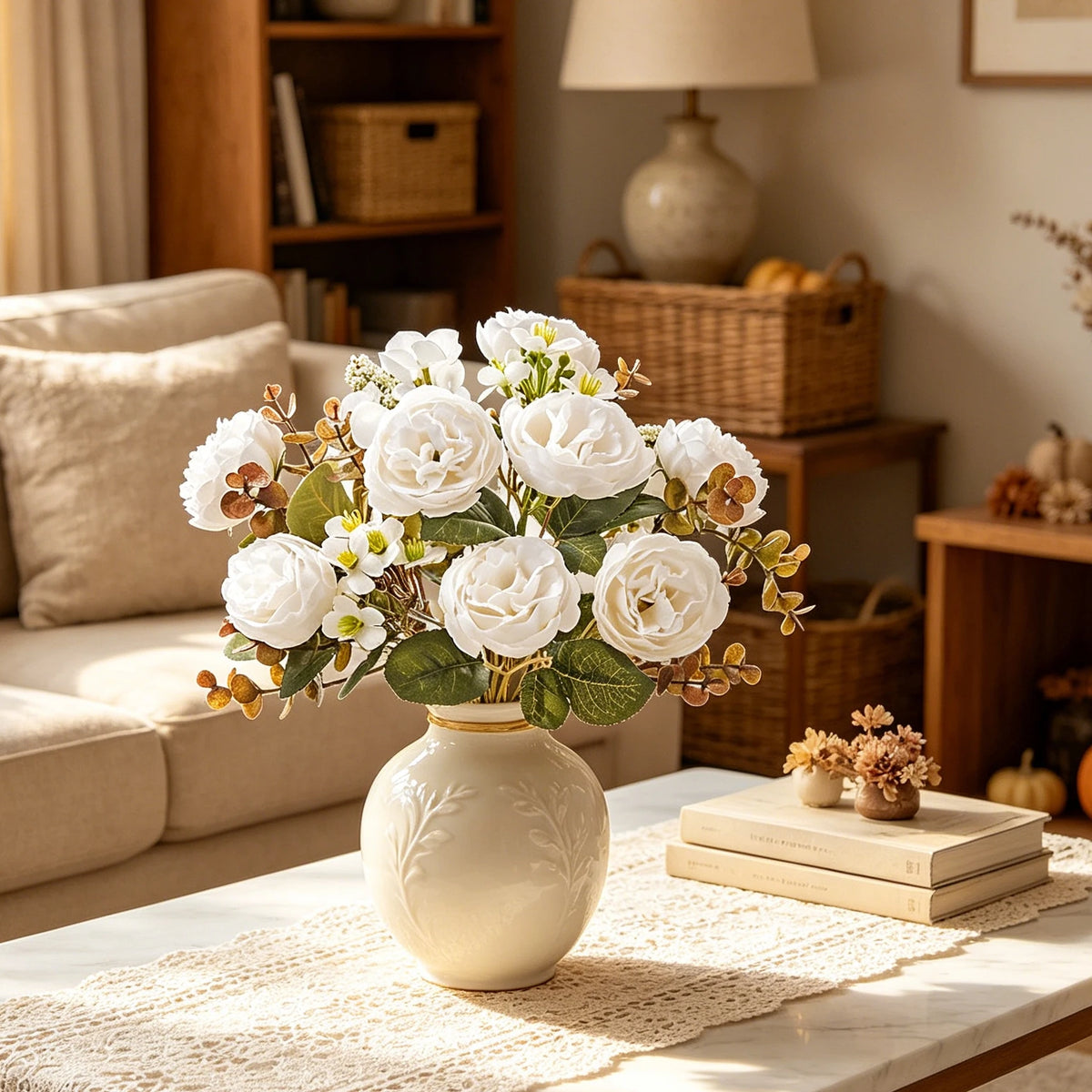 Silk Peony Artificial Flowers – Wedding, Home & DIY Decor Artificial Silk Flowers Babs