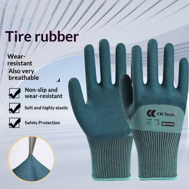 Thorn-Proof Rubber Palm Gardening Gloves – Breathable & Durable Gardening Work Gloves Babs