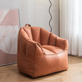 Modern Bean Bag Sofa – Single Seat, High-Density Sponge Bean Bag Sofa Babs Red