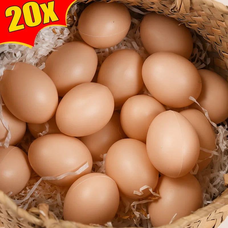 Plastic Easter Eggs 10/20 Pcs – DIY Craft & Basket Fillers Easter Craft Eggs Babs