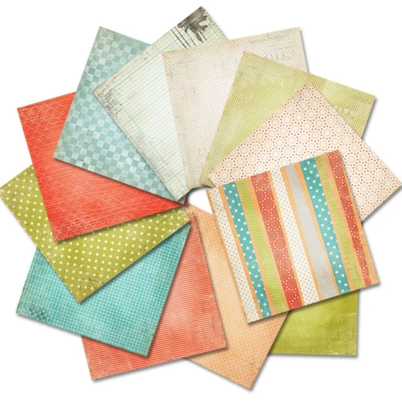 24-Sheet Craft Paper Pad – Scrapbooking, Origami & Card Making Craft Paper Pad Babs