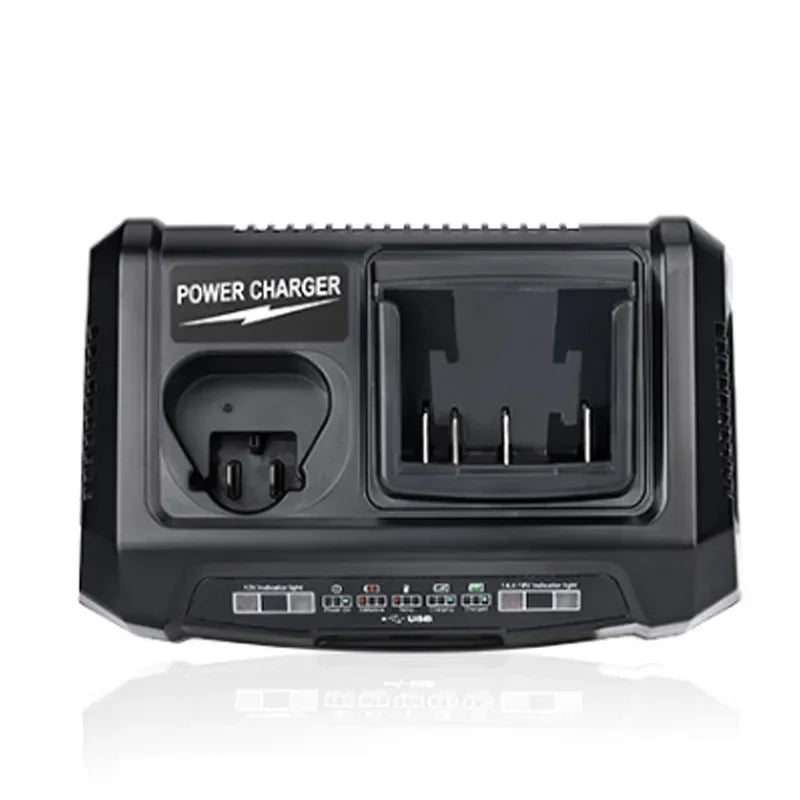 Dual-Port Fast Charger for Bosch 10.8–18V Li-ion + 2 USB Ports Battery Charger Babs
