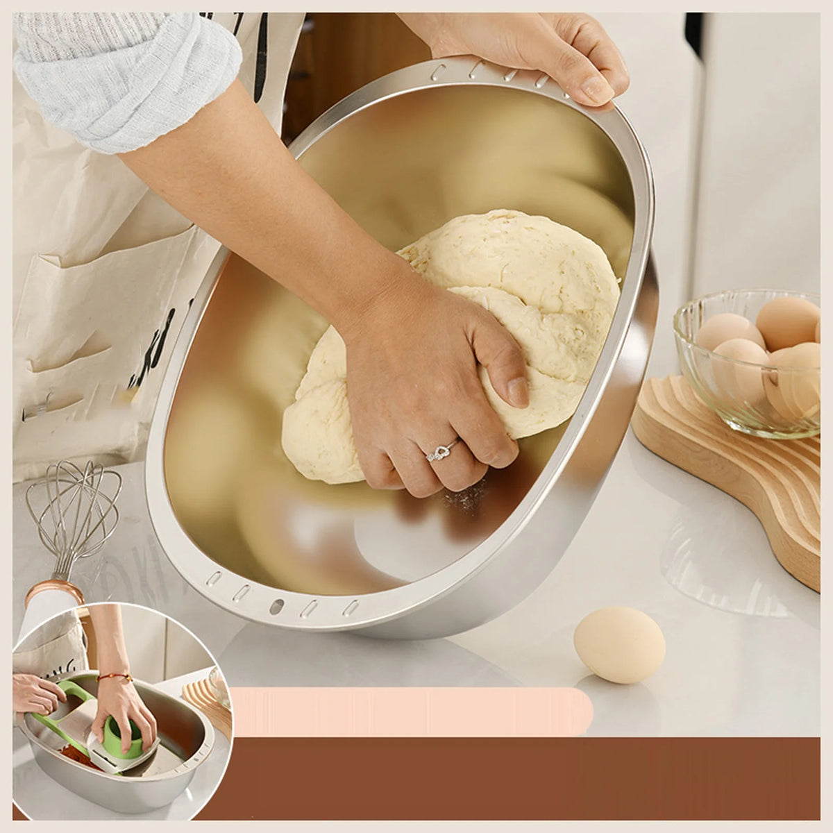 Stainless Steel Mixing Bowl – Heavy Duty, Dishwasher Safe Stainless Steel Mixing Bowl Babs