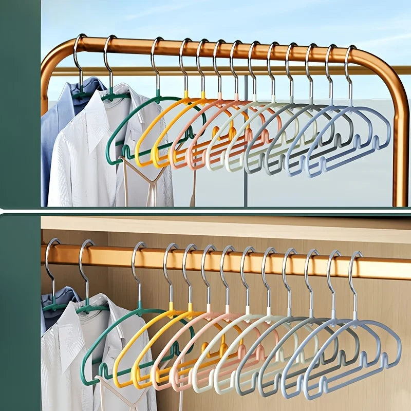 10-Pack Non-Slip Clothes Hangers – Space-Saving, No-Bump Clothes Hangers Babs