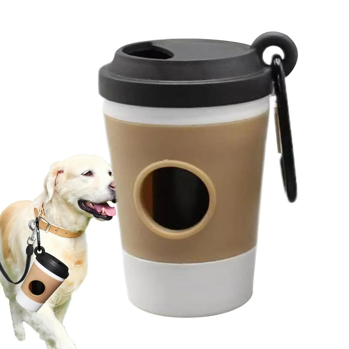 Coffee Cup Dog Poop Bag Dispenser | Portable Pet Waste Holder Pet Waste Dispenser Babs