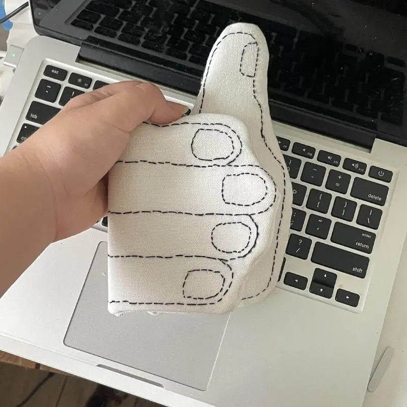 Thumbs Up Hand-Shaped Canvas Loose-Leaf Notebook | Fun Diary Loose-Leaf Notebook Babs