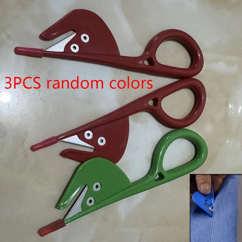 3pcs Seam Ripper Stitch Unpicker Set – Stainless Steel Thread Cutter Seam Ripper Set Babs 3pcs Random color